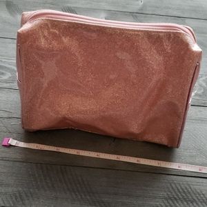 Umbra pink sparkly makeup bag